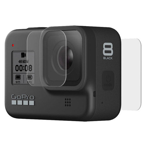 Tempered Glass Lens + Screen Protectors (HERO8 BLACK)