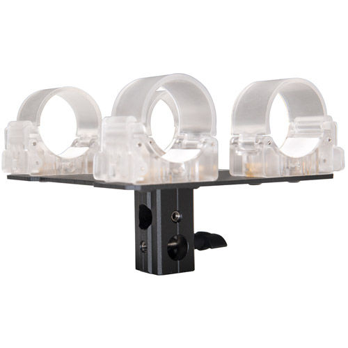 T14 Transparent clip for 2 tubes with 5/8" Lamp Adapter