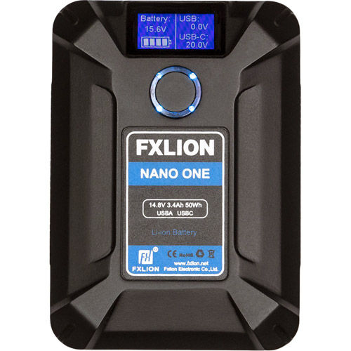 Nano One V-lock Battery 14.8V,50wh | D-tap,USB A Output,USB C Output/Input,Micro USB Input