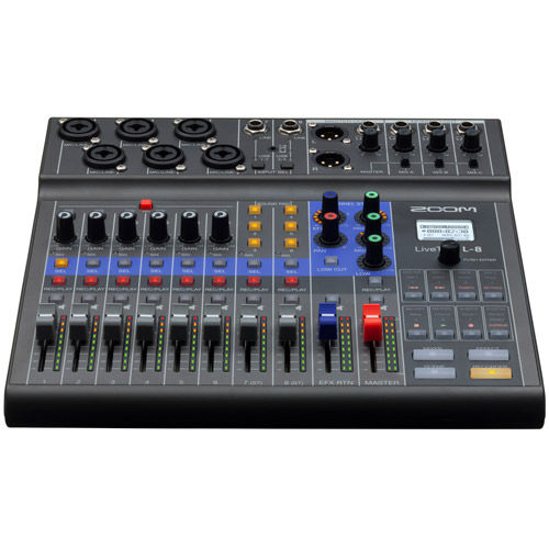 LiveTrak L-8, 8-Channel Mixer (6 combo, + 2 TS)
