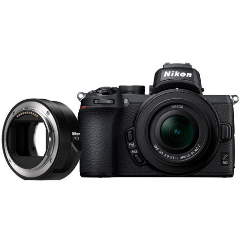 Z50 Mirrorless Body w/ NIKKOR FTZ II Mount Adapter