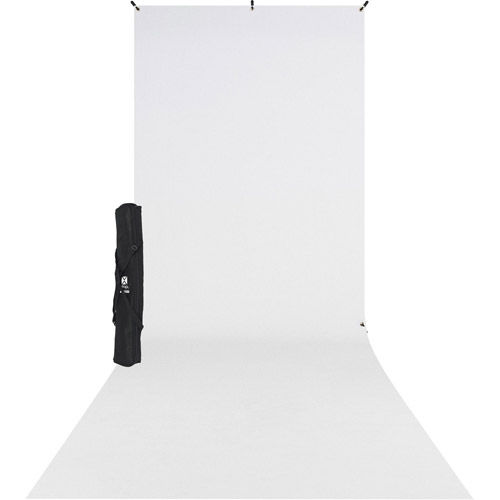 X-Drop Wrinkle-Resistant Backdrop Kit High-Key White Sweep (5' x 12')