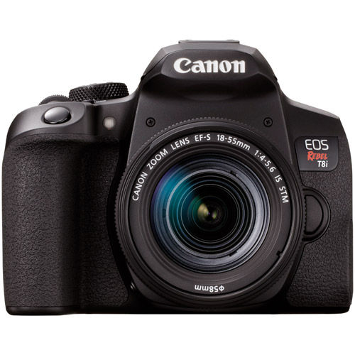 Canon EOS Rebel T8i with lens
