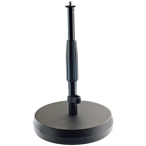 23325-BLACK Table Microphone Stand w/Weighted Base