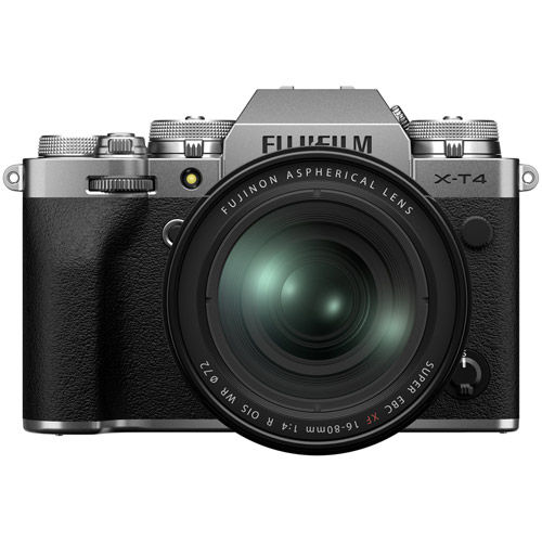 Fujifilm X-T4 Mirrorless Kit Silver w/ XF 16-80mm f/4 R OIS WR Lens