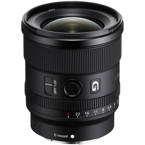 SEL FE 20mm f/1.8 G E-Mount Lens