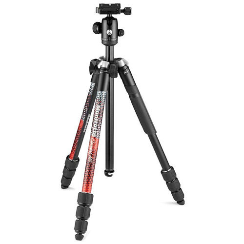 Element MII Aluminum Tripod 4 Section w/ Ball Head (Red)