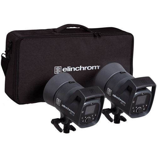 ELC 125/125 Self Contained Flash Heads with Reflector and Carry Bag