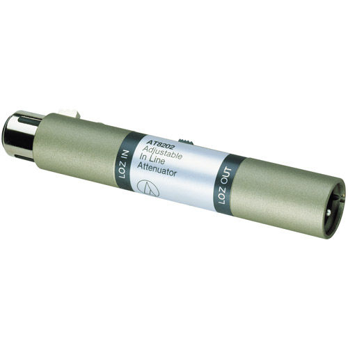 AT8202 Attenuator w/ 10, 20 or 30 db of Selectable Attenuation - In-Line XLR Barrel