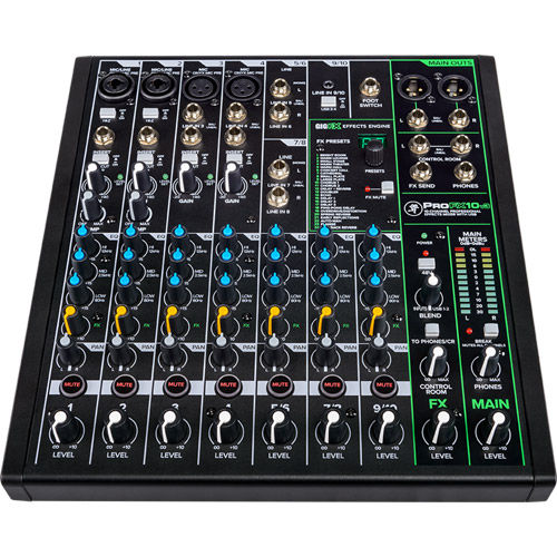 10 Channel Professional Effects Mixer with USB