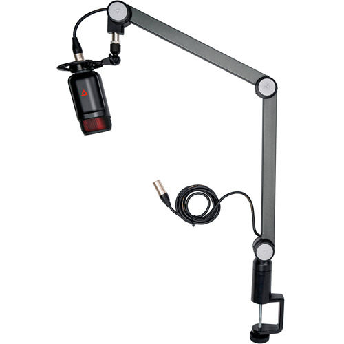 TMS2XLR S2 CASTER Clamp-on Boom Stand - for XLR Microphones