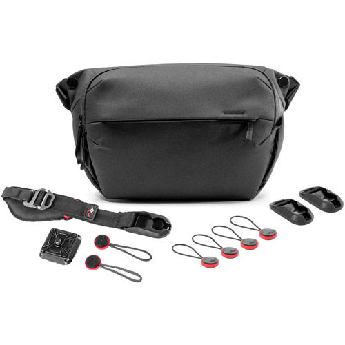 Peak Design Everyday Sling 10L v2 Black Anchor Links Strap and Clutch Hand Strap Black 440919 Digital Bags Vistek Canada Product Detail