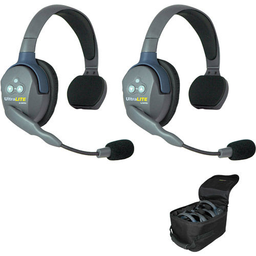 UL2S UltraLITE 2 Person Headset System w/Batteries Charger & Case