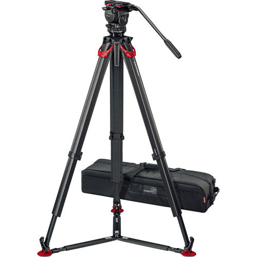 aktiv6 Fluid Head (S2064S) + Tripod Flowtech75 GS with Ground Spreader and Padded Bag