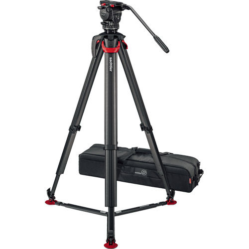 aktiv8 Fluid Head (S2068S) + Tripod Flowtech75 GS with Ground Spreader and Padded Bag