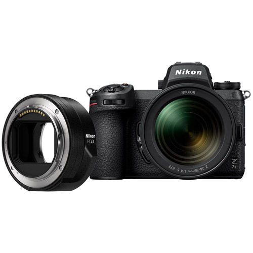 Z7II Mirrorless Kit w/ NIKKOR Z 24-70mm f/4.0 S Lens & NIKKOR FTZ II Mount Adapter