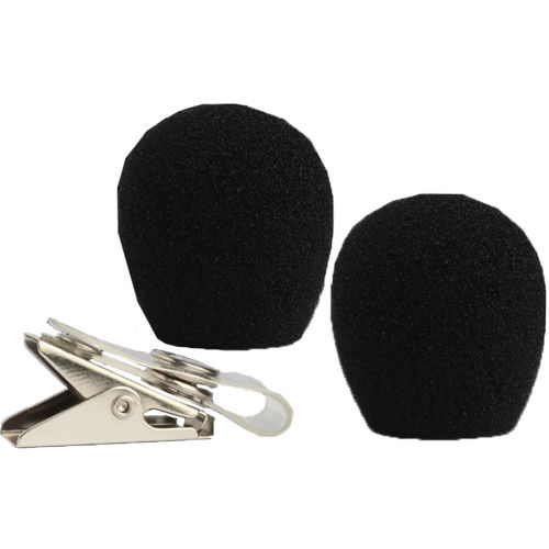 Headset Microphone Windscreen and Clothing Clip