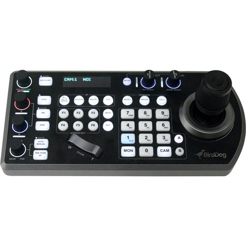 PTZ Keyboard controller w/NDI, VISCA, RS-232 &  RS422, BirdDog Comms Compatible