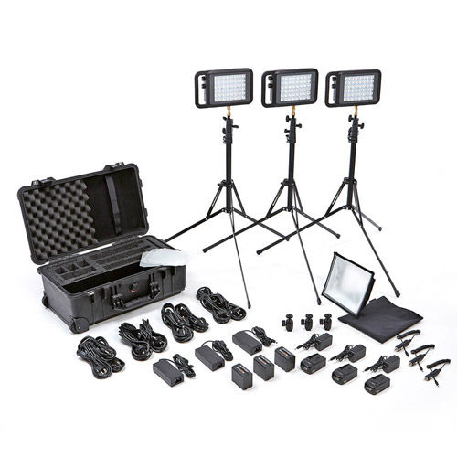 Lykos+ BiColor Flight Kit with Battery Bundle Includes 3 lights, NP 976 Batteries and Chargers