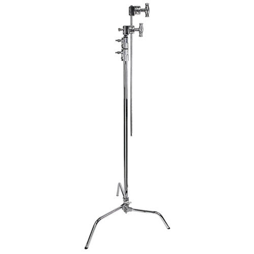 CS-40MK 40” C-Stand with Sliding Legs, Arm Kit, Silver