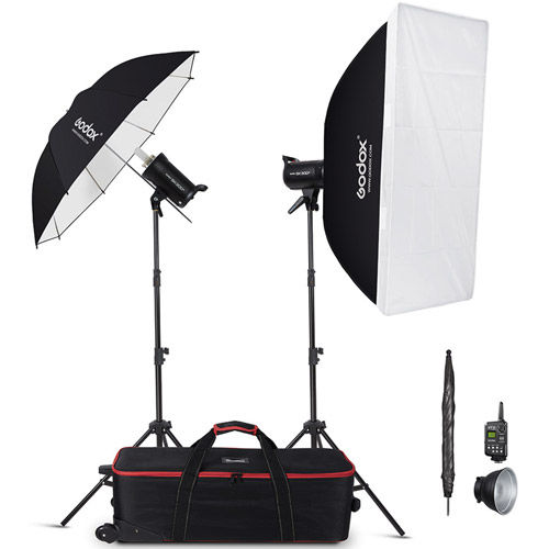 Godox SK300II 2.4G 2-Light Studio Flash Kit