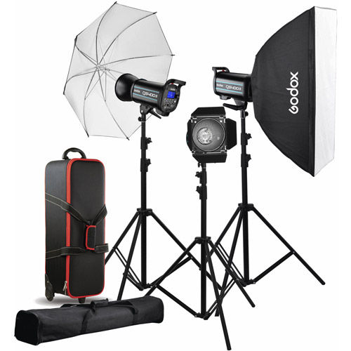 Godox Kit 3 flashes SK400IID con transmisor - Kanau