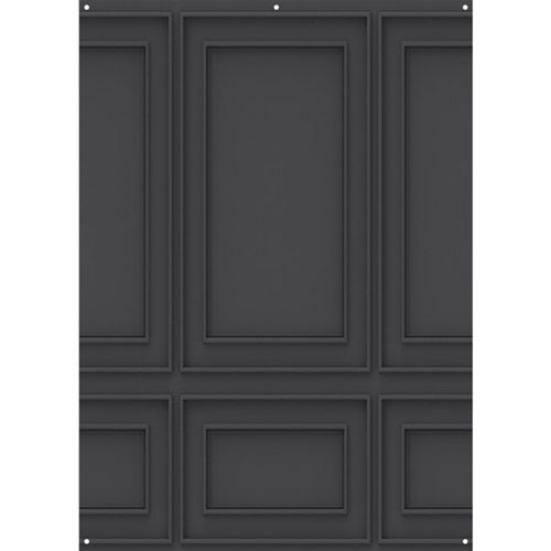 Drop Matte Vinyl Backdrop- Dark Wall Moulding (5' x 7')