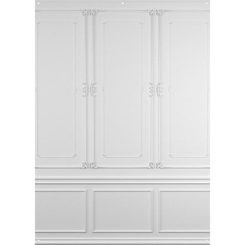 Drop Matte Vinyl Backdrop- Vintage Wall Molding (5' x 7')