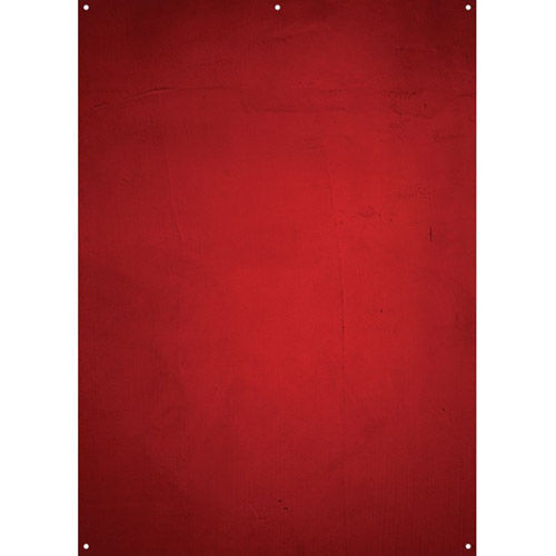 X-Drop Canvas Backdrop - Aged Red Wall, 5' x 7'