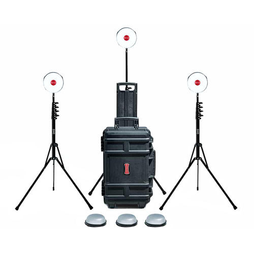 NEO 3 Light Kit with 3 x NEO 3, Diffuser Domes Batteries, Light stands, Charger, Hard Case