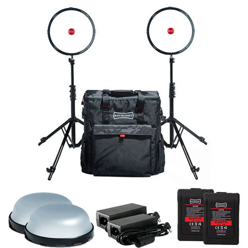 AEOS 2 Ultimate Kit with 2 x AEOS 2, 2 x Diffuser 2 x Stands, 2 x Chargers, 1 x Softbag