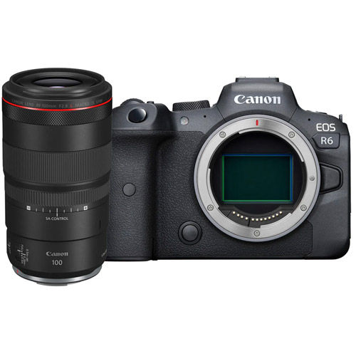 EOS R6 Full Frame Mirrorless Camera Body With RF 100mm F2.8 L Macro IS USM