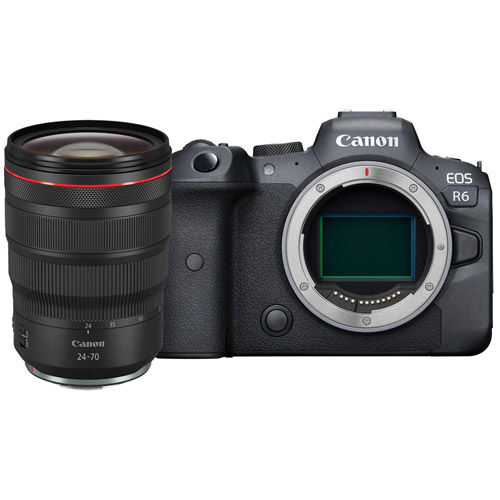 EOS R6 Full Frame Mirrorless Camera Body With RF 24-70mm f2.8L IS USM