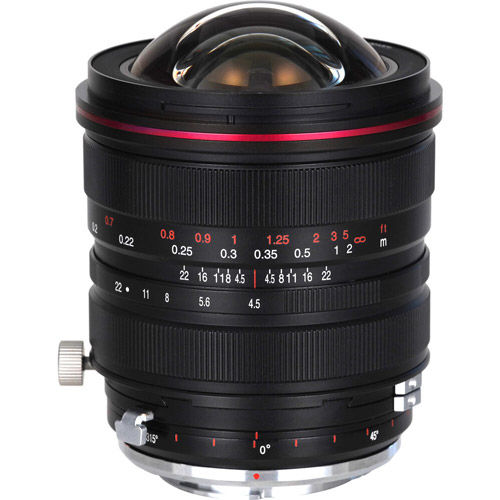 15mm f/4.5R Red Ring Zero-D Shift Canon EF Mount Manual Focus Lens