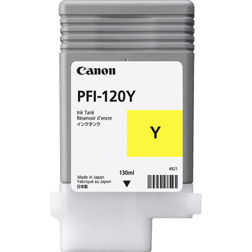 PFI-120 Yellow Ink Tank 130ml for GP-200, GP-300, TM-205, TM-305