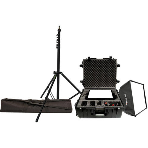 Nova P300c Kit with Softbox and Medium 3.0 m AC Light Stand Black and Stand Bag