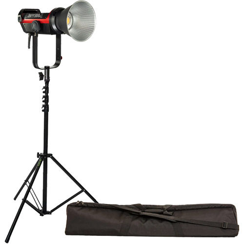 LS C300d II Daylight LED Light (V-mount) with Medium 3.0 m AC Light Stand Black and Stand Bag