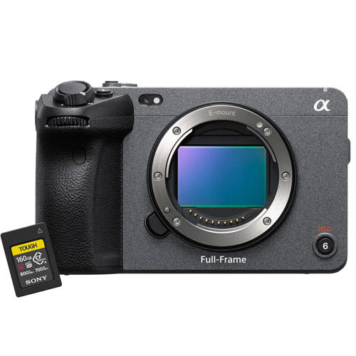 Alpha FX3 Cinema Line Full-frame Camera (Body Only) Bundle with CEAG160T Memory
