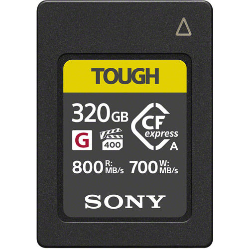 Sony 320GB CFexpress Type A Card, 800MB/s read & 700MB/s write 