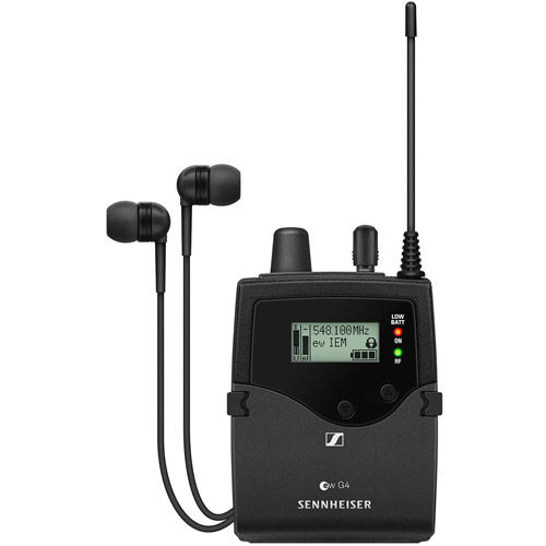 EK IEM G4-A Stereo Bodypack Receiver with IE 4 Earphones  (A: 516 to 558 MHz)