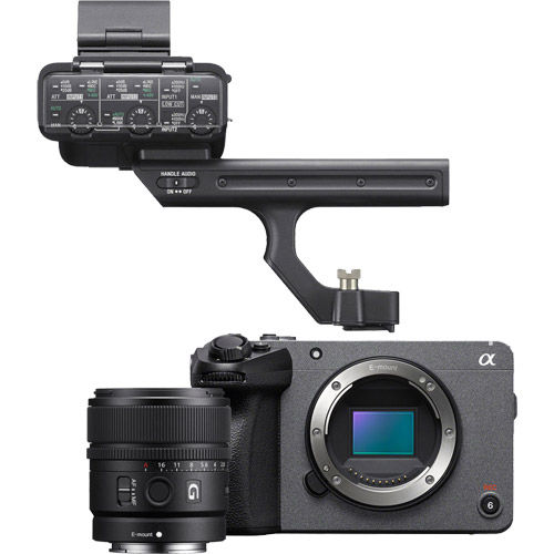 FX30 Cinema Line Super 35 Camera with XLR Handle Unit Bundle w/  SEL15F14G Lens