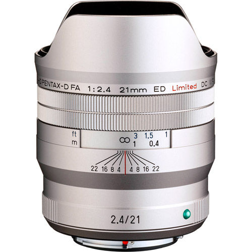 HD PENTAX-D FA 21mm f/2.4ED Limited DC WR Lens (Silver)