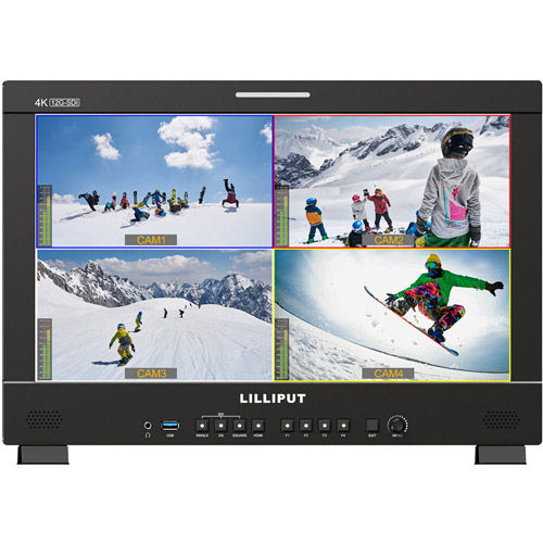 Q18 17.3" 12G-SDI/HDMI Broadcast Studio Monitor (V-Mount) with Carrying Case