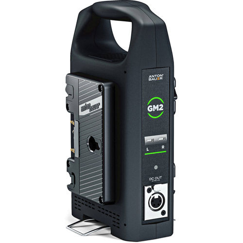 GM2 Dual-Bay Charger with 4-Pin XLR Output (Gold Mount)