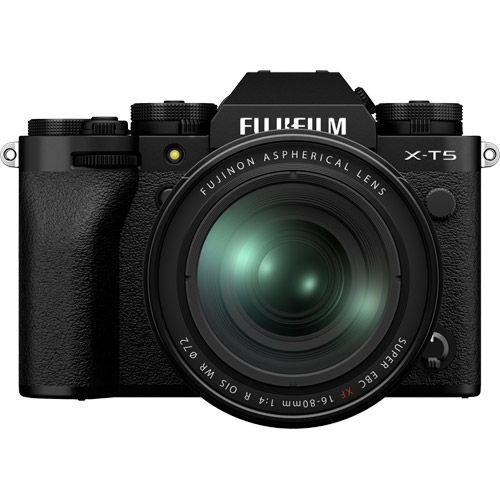 Fujifilm X-T5 Mirrorless Kit Black w/ XF 16-80mm f/4 R OIS WR Lens 