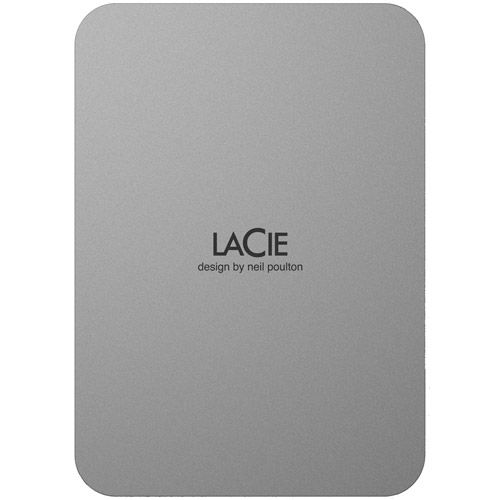 5TB Portable Hard Drive - External - Moon Silver USB 3.2 (Gen 1) Type C