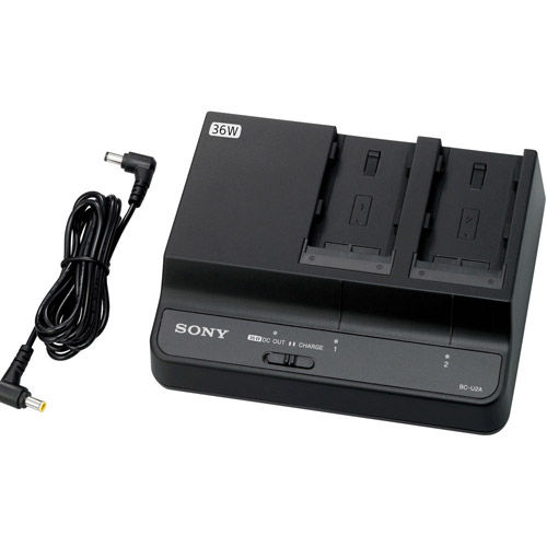 Dual-Bay Battery Charger/AC Adapter for BP-U Batteries