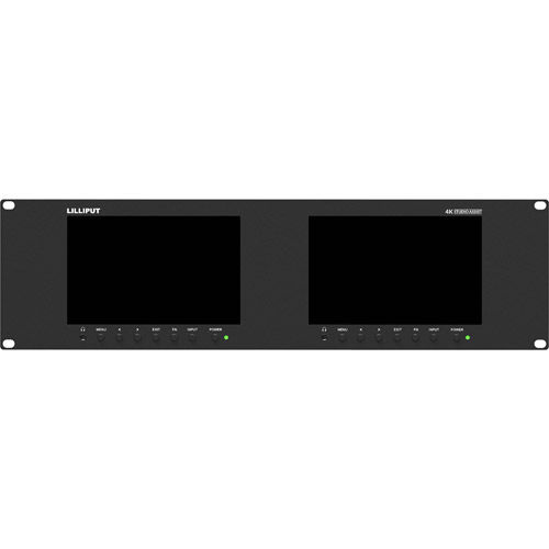 RM-7029S Dual 7" Rackmount Monitors with 3G-SDI & HDMI (3 RU)