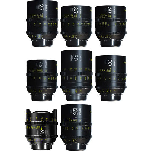 DZO Film Vespid Prime 8-Lens Kit - 16mm T2.8 + 25/35/50/75