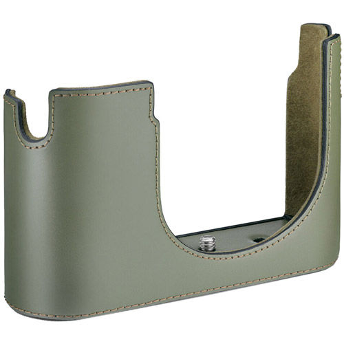 Leather Halfcase Q3 (Olive Green)